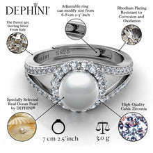 Load image into Gallery viewer, DEPHINI - Pearl Jewellery set - Necklace Earrings &amp; Ring - 925Silver