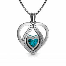 Load image into Gallery viewer, DEPHINI - Cute aqua necklace for Women - 925 sterling silver pendant