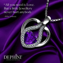 Load image into Gallery viewer, DEPHINI - purple necklace for Women - 925 sterling silver pendant