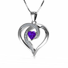 Load image into Gallery viewer, DEPHINI Elegant purple necklace for Women 925 sterling silver pendant