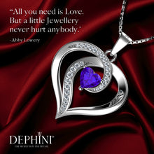 Load image into Gallery viewer, DEPHINI Elegant purple necklace for Women 925 sterling silver pendant