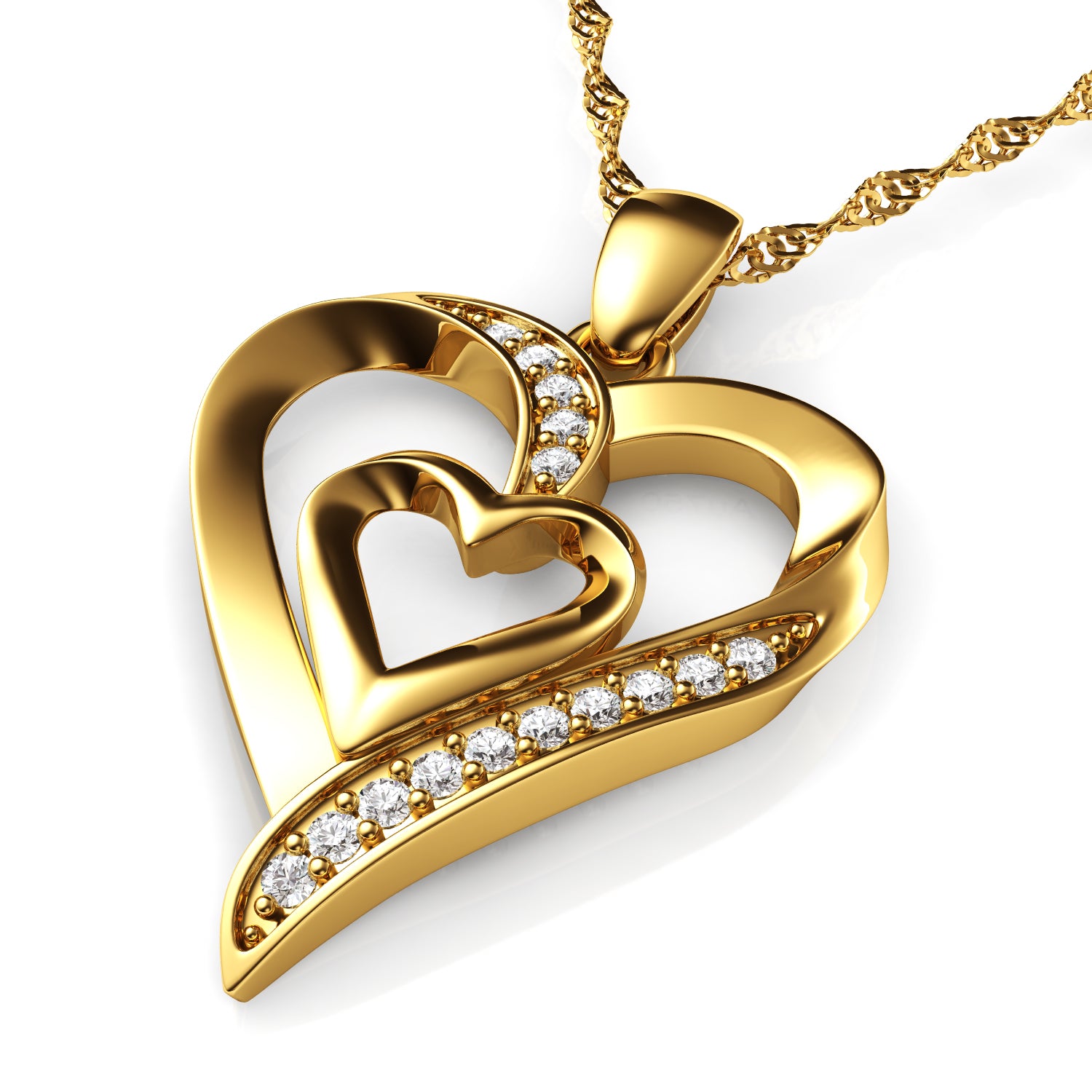 Heart gold deals locket design