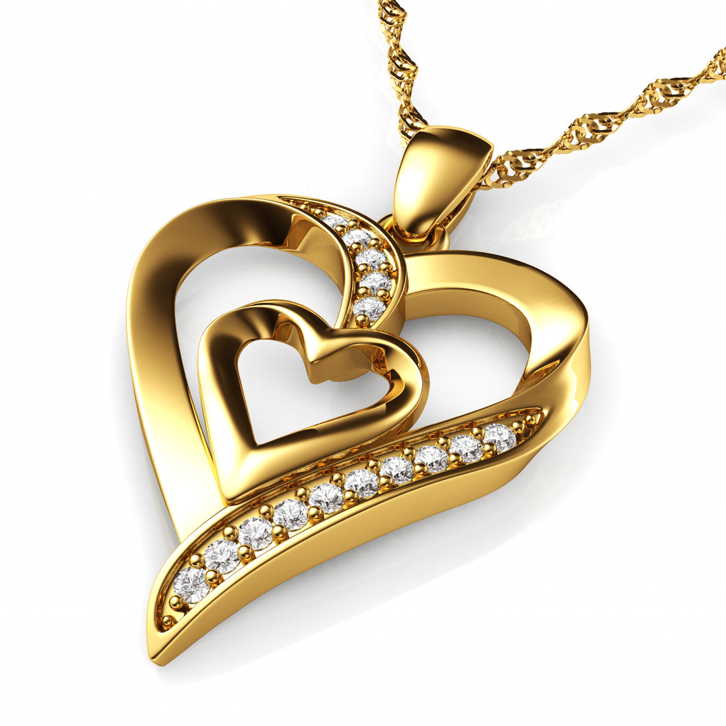 Gold Heart Necklace