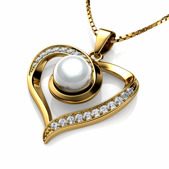 Gold Pearl Necklace