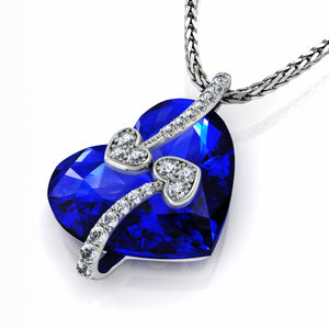 Blue Heart Necklace