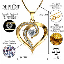 Load image into Gallery viewer, 18k Gold Heart Necklace for her