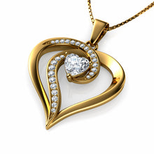 Load image into Gallery viewer, 18k Gold Heart Necklace