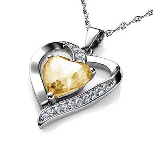 Yellow Heart Necklace