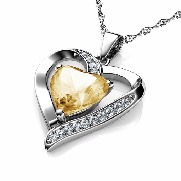 Yellow Heart Necklace