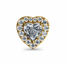 Load image into Gallery viewer, 14k Gold Heart Earrings for girlfriend