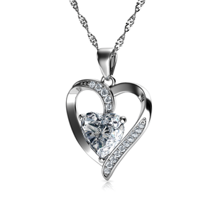 heart Silver Necklace