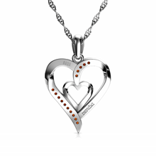 Load image into Gallery viewer, Double Heart Necklace