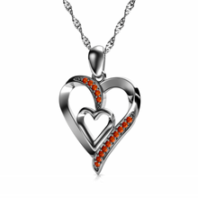 Load image into Gallery viewer, Double Heart Necklace