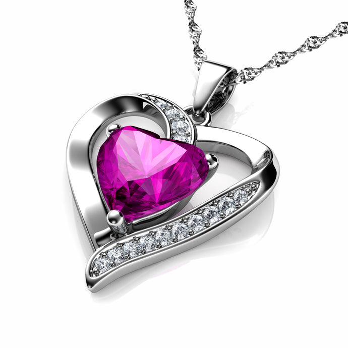 Pink Heart Necklace