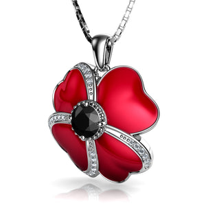 Poppy necklaces