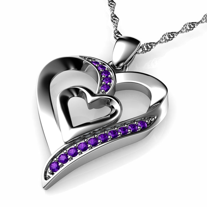 Double Heart Necklace