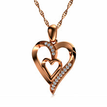 Load image into Gallery viewer, Rose gold Heart Necklace