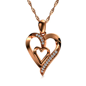 Rose gold Heart Necklace