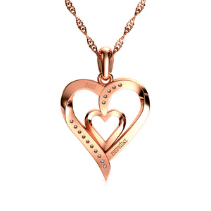 Rose gold Heart Set