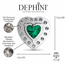 Load image into Gallery viewer, Green Heart stud Earrings