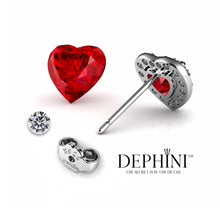 Load image into Gallery viewer, Heart Stud Earrings