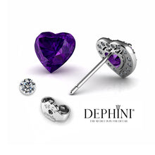 Load image into Gallery viewer, Purple stud Earrings