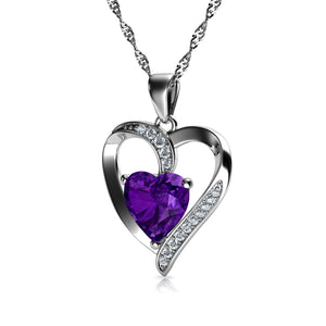 double heart necklace