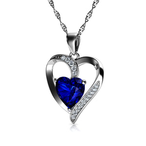 Shappire Heart Necklace