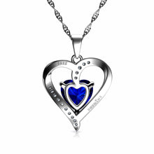 Load image into Gallery viewer, Blue Heart Necklace