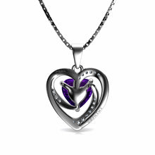 Load image into Gallery viewer, Purple Heart Pendant necklace
