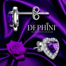 Load image into Gallery viewer, Purple Heart stud Earrings