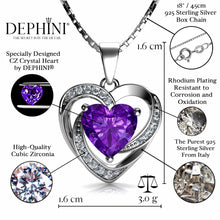 Load image into Gallery viewer, Purple Heart necklace