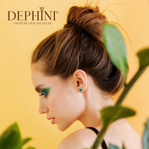 Green Heart Earrings for women