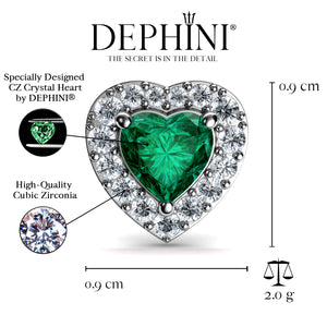 Green Heart stud