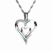 Load image into Gallery viewer, Double Heart Necklace
