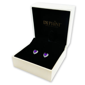 Purple stud Earrings for women