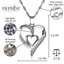 Load image into Gallery viewer, Heart necklace for women