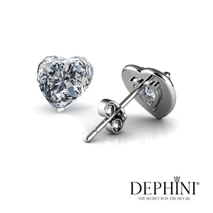 Luxury Jewelry set Necklace Heart Earrings 925 Silver Jewelry Dephini