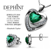 Load image into Gallery viewer, Green Heart Jewellery Set