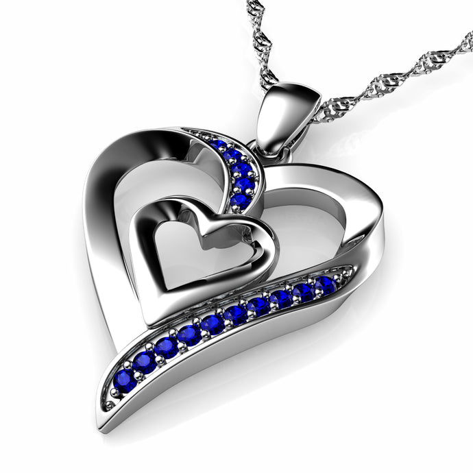 Double Heart Necklace