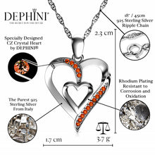 Load image into Gallery viewer, Double Heart Necklace