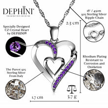 Load image into Gallery viewer, Double Heart Necklace