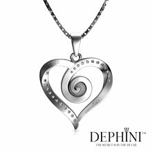Load image into Gallery viewer, heart Spiral necklace