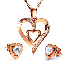 Load image into Gallery viewer, Rose gold Heart Set