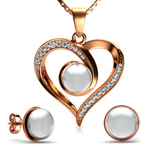 Load image into Gallery viewer, Rose Pearl Jewellery set