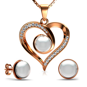 Rose Pearl Jewellery set