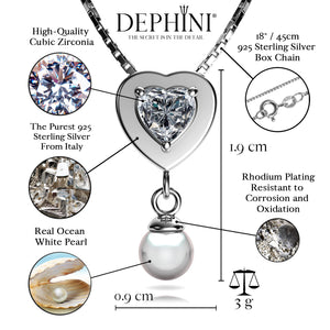 Heart Pearl Necklace