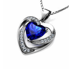 Load image into Gallery viewer, Blue Heart Necklace
