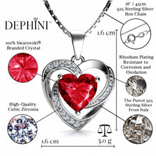 Load image into Gallery viewer, double heart necklace