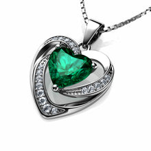 Load image into Gallery viewer, Green Heart Necklace